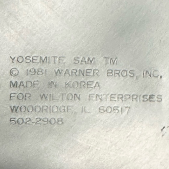 Wilton Baking Pan Yosemite Sam #502-2908 Cake 1981 Vintage Looney Tuneses - Picture 6 of 6